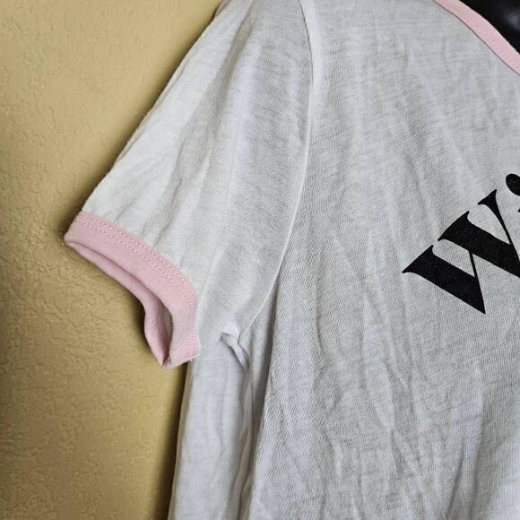 Wildfox Wild For The Weekend Graphic Ringer T-shirt - Picture 4 of 8